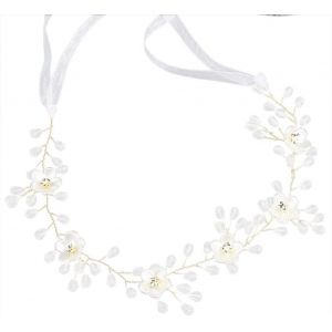 Kal-Fleur De Mariage Cheveux Vigne Bandeau Argent Cristal De Mariage Bijoux De Cheveux Perle De Mariée Accessoires De Cheveux Pour Femmes Et Filles Style5 - Neuf