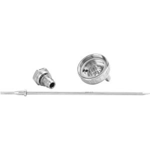 Checarzhn--No1-Carnaval Commerçant Finition Pulvérisateur De Peinture Hvlp, 3 Pièces En Acier Inoxydable Buse À Buse Aiguille Pointe Accessoire Alimentation Adaptée Pour W-101 Pistolet De - Neuf