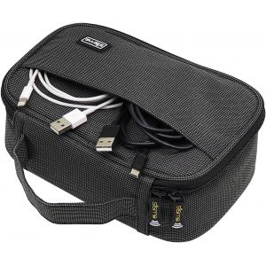 Pochette De Rangement Pour Cables Powerbank Chargeurs &Eacute;couteurs Cartes M&eacute;moire Adaptateur, Housse De Transport Pour &Eacute;lectronique Et Accessoires - Neuf