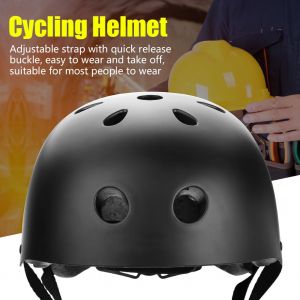 Casque A Sangle Reglable, Equipement De Protection De La Tete, Equipement D'escalade Et De Derive En Plein Air (Noir-S) - Neuf