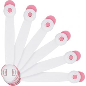 Kalanka-Sécurité Enfant Portes De Placard,4 Pcs Loquets De Sécurité Pour Bébé,Bloque Porte Bébé Verrouillage Sécurité Pour Tiroir, Porte, Armoires, Frigo,Toilette - Neuf