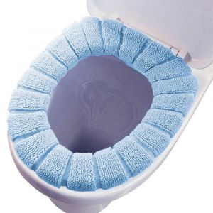 Prot&egrave;ge-si&egrave;ge de toilette extensibles et lavables - Lot de 4, 30 cm - Neuf