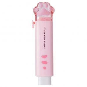 XYONG Gomme a pousser et a tirer en forme de patte de chat pour etudiant, gomme Kawaii mignonne, papeterie, fournitures scolaires, cadeau - Neuf
