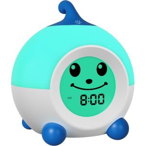 Reveil Enfant, Reveil Educatif Jour/Nuit Avec Veilleuse De Nuit, R&eacute;veil Enfant Avec Minuterie D'Arr&ecirc;t Automatique Fille Cadeau Flle Ado - Neuf