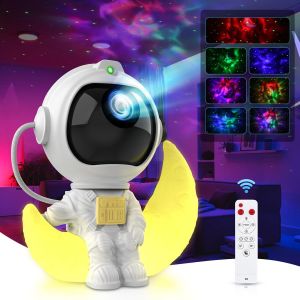 Astronaute Projecteur Galaxie, Projecteur Ciel Etoile Astronaute Avec Nébuleuse Et Étoile, Minuterie, Télécommande Et Angle Réglable, Veilleuse Enfant Meilleur Cadeau Pour Les Enfants - Neuf
