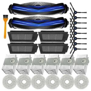 27PCS pour Ecovacs Deebot T50 PRO Brosse Latérale Principale Filtres Hepa - Neuf