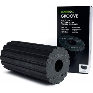 Groove (30 X 15 Cm) | Rouleau De Massage Rainur&eacute; & Foam Roller De Sport Maison Original En Duret&eacute; Moyenne Pour L'exercice Des Fascias, Le Fitness Et Le Yoga - Neuf