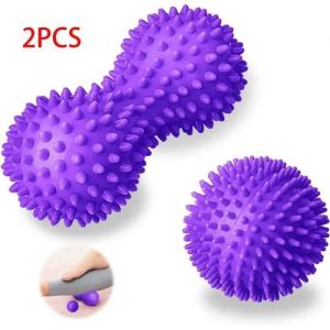 Rouleau De Massage,Balle De Massage À Picots En Forme De Hérisson,Rouleau De Massage De Relaxation De Pieds,Boule De Massage Manuel - Neuf