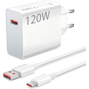 Chenquansarl-120w Chargeur Rapide Usb Pour Xiaomi 14 Ultra/11t Pro/12t Pro/12t/13 Pro/13 Lite/13/12/12x/ Note 12pro/Poco X6pro X6 X4 Gt Pad 6 5, Chargeur Turbo Pour Note 11 11s 13 Pro - Neuf