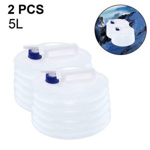 Bidon D'eau Pliable Bran Premium - Sans Bpa, Portable, De Qualité Alimentaire, 5 L/8 L/10 L, Pour Le Camping Et Les Situations D'urgence - Neuf