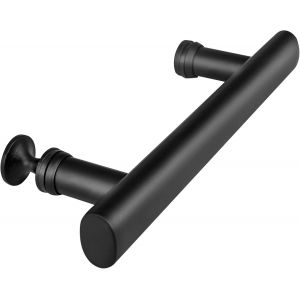 160mm Trous Centres Poign&eacute;e De Porte De Douche Noir Acier Inoxydable Longueur Totale 260mm Poign&eacute;e De Porte Coulissante Pour Cabine de Douche Coulissante (Espacement des Trous 160mm) - Neuf