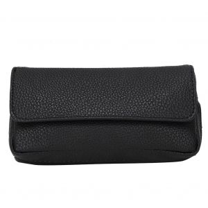 Etui de rangement portable en cuir PU souple pour cigares et pipes a fumee (noir) - Neuf