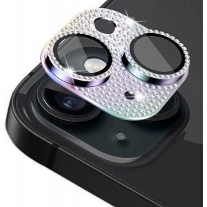 Kal-Caméra Protecteur Compatible Avec Iphone 15/Iphone 15 Plus, Ultra Hd 9h Dureté Anti Rayures Verre Trempé Diamant Caméra Coque Cover Pour Iphone 15/Iphone 15 Plus, Coloré - Neuf
