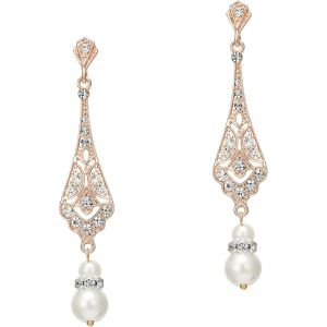 Kal-Boucles D'oreilles Vintage Années 1925 Pour Femme - Style Gatsby Le Magnifique - Accessoires De Fête - Neuf