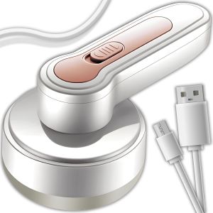 JGD-Rasoir pour v&ecirc;tements &eacute;lectrique Anti-Peluches avec entretoise pour Surfaces en Laine, Portable, Compact, Rasoir &agrave; Peluches, Couleur Blanc - Neuf
