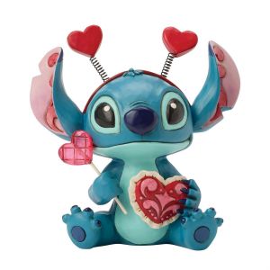Disney - Lilo & Stitch - Figurine 12.5 Cm - Showcase Collection - Traditions - Stitch Valentine Sucker For Love - Neuf