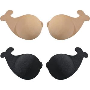 2 Pairs Self Adhesive Push Up Adhesive Strapless Backless Invisible Self Reusable Bra For Wedding Dresses - Neuf
