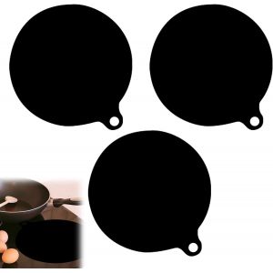 AYUHR-Tapis de Cuisson à Induction en Silicone 24,5 cm : 3 Pièces, Protection Anti-rayures, Réutilisable, Isolé Thermique pour Friteuses à Air Chaud - Neuf