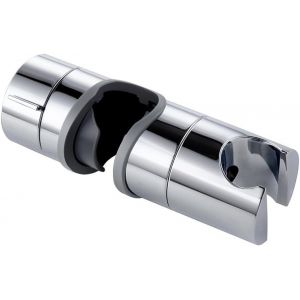 Support de douche réglable de 18 à 25 mm de diamètre, support de remplacement pour pommeau de douche, surface chromée, douchette à main pour salle de bain - Neuf