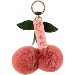 Kal-Mignon Porte-Clés, Porte-Clés Fraise Tissé À La Main Accessoires Porte-Clés Cadeau Pour Clés De Voiture Sac À Main Porte-Monnaie - Neuf