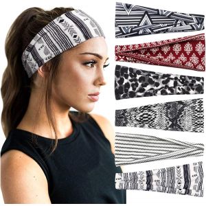 6 Pi&egrave;ces Bandeau Cheveux Pour Femme Yoga Courir Bandeaux Sport Entra&icirc;nement Bandeaux Mignon Accessoire - Neuf