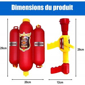 Pompier Sac &Agrave; Dos Pistolet &Agrave; Eau Blaster-Pistolet &Agrave; Eau Plage Jouet Et Jouet De Sport En Plein Air(Pompier) - Neuf