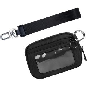 Portefeuille Pour Femme - Avec Bracelet - Porte-Cartes De Cr&eacute;dit - Porte-Cartes - Porte-Cartes - Porte-Monnaie - Poche &Agrave; Fermeture &Eacute;clair &Eacute;tanche Avec Fen&ecirc;tre D'Identification,Noir ,Voir Descriptio - Neuf