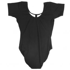 Justaucorps De Danse A Manches Courtes Et Col En V Pour Femme (2xl) - Neuf