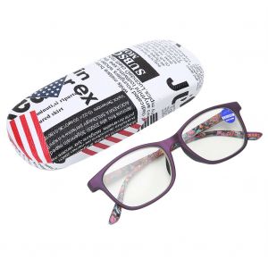 Lunettes De Lecture Multifocales Anti-Fatigue Visuelle, Anti-Rayons Bleus, Presbytes (+250 Violet) - Neuf