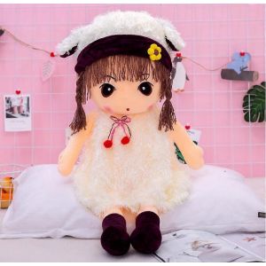 Poup&eacute;e De Chiffon Mignonne Fille Peluche Jouet Doux B&eacute;b&eacute; Poup&eacute;e Ornement Maison Mini Princesse Peluche Jouets Enfant En Bas &Acirc;ge Anniversaire Saint Valentin No&euml;l Cadeau De Naissance-40cmwhite - Neuf