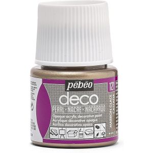 Deco Peinture 45 Ml Nacré Marron Glacé - Neuf