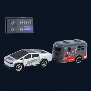 Voiture Télécommandée Miniature Enfant Rechargeable Avec Lumières LED YONIS - Neuf