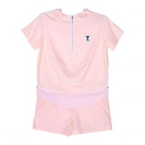 Ensemble 2 Pieces De Maternite A Capuche Et Short (Rose, Taille Xl) - Neuf