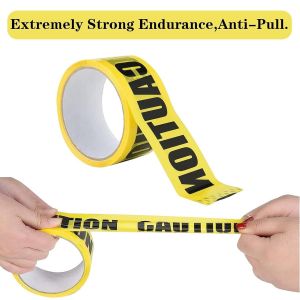 25m Jaune D'avertissement De Danger De Ruban Adh&eacute;sif De Marquage De Bande De Barri&egrave;re De Ruban Pour Le Lieu De Travail Des Zones De Danger D'halloween D&eacute;corations De F&ecirc;te - Neuf