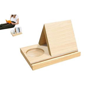 &Eacute;tag&egrave;re triangulaire en bois, support de livres portable pour la maison - Neuf