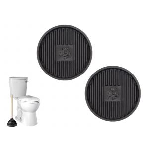 Bac de r&eacute;cup&eacute;ration pour ventouse de toilette - Lot de 2 - Neuf