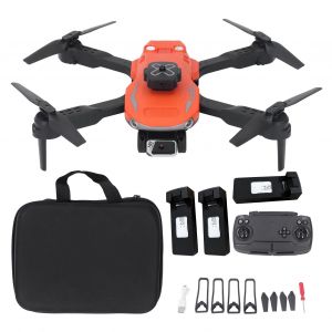 Drone Wifi Rc Quadcopter Tous Cotes Eviter Les Obstacles Flux Optique Localisation Camera 4k Triple Batterie - Neuf
