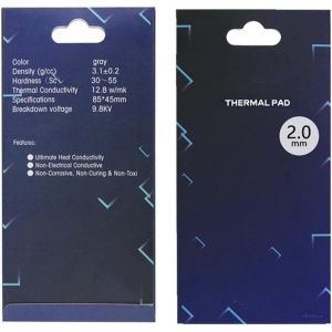 KAL-Pad Thermique 12,8 W/Mk, 85X45X2Mm, Thermal Pad En Silicone Pour Dissipateur Thermique/Gpu/Cpu/Led - Neuf