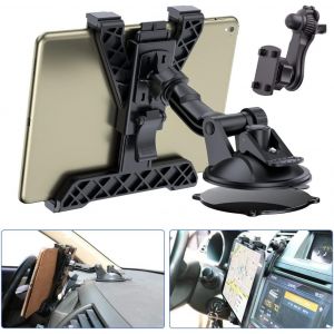 Fghbb-Support Tablette Voiture Tableau De Bord, Support Ipad Ventouse Voiture Pour Sur Pare-Brise Et Grille D'aération De Camion Pour Tous Les Ipad Apple Et Tablettes Samsung Galaxy De 7""-11 - Neuf