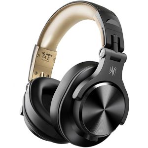 casque bluetooth 5.2 studio dj 72h autonomie - oneodio fusion a70 - Or - Neuf
