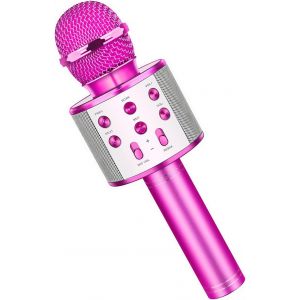 ERYI-Cadeau Fille 4-12 Ans, Microphone Bluetooth Micro Enfant Cadeau Pour Fille Jouet Enfant 3-14 Ans Garcon Fille Cadeau Enfant 4-12 Ans Microphone Karaoké Cadeaux De Noël Enfants 2024 - Neuf