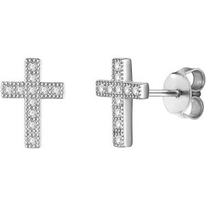 Boucles D'oreilles Femme Argent 925, Clou D'oreille Chat/Chien/Cochon/Koala/Croix, Piercing Oreille Cartilage Pour Femmes Filles - Neuf
