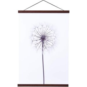 A4 Cadre Photo Magnétique 21 cm,Cadre Poster Porte Affiches 21x30 21x42 Aimanté en Bois Naturel pour Affiche Cadre Magnetique Cadre Affiche Cadre Suspendu (21cm,Noyer) - Neuf