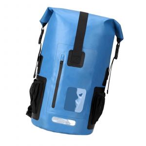 Sac a dos enroulable etanche 35 L en PVC, 28 x 52 cm (11 x 20,4 pouces), bleu, ideal pour les activites de plein air - Neuf