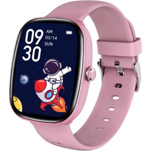 Montre Connect&eacute;e Enfants, Fitness Tracker Montre Pour Enfants Filles Gar&ccedil;ons Avec Podom&egrave;tre, 100 Modes Sport, Moniteur De Sommeil, R&eacute;veil, Cadeau Pour Gar&ccedil;ons, Filles Et Adolescents 6+ (Rose) - Neuf