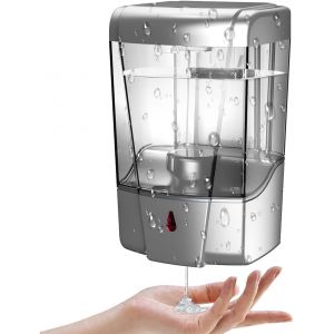 BHHBB-Distributeur de Savon Automatique à Fixation Murale sans perçage, Convient pour Les salles de Bains, Cuisines, Distributeur de désinfection Commercial 600 ML - Neuf