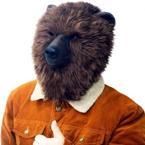 Masque En Peluche Ours Brun Masques R&eacute;aliste En Latex Animal T&ecirc;te D&eacute;guisement Pour Halloween F&ecirc;te Parade De Carnaval - Neuf