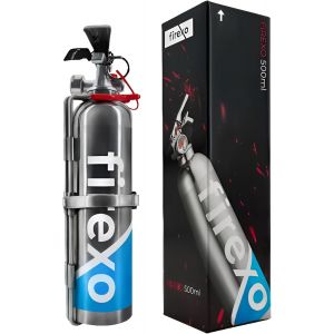 VornixorSarlshopExtincteur (500 ML) - Extincteur Maison Tous Feux en Acier Inoxydable, Batterie Lithium, Bureau, Cuisine, Voiture, Travail, Restaurant, Bateau - Fire Extinguisher for All Fires - Neuf