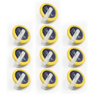 10 Pack CRBatterie 3V avec T&ocirc;le de Soudure Batterie au Lithium Batterie au Lithium pour Radio Capteur Gameboy Couleur Remplacer la Batterie du Jeu - Neuf