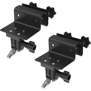 MEVRONISSHOP-Lot de 2 supports de goutti&egrave;re sans per&ccedil;age pour Eufy Cam 2C Pro/2C/SoloCam C210/SoloCam C120/Arlo Pro 5S/Pro 4/Pro 3/Arlo Ultra 2/Arlo Essential/Arlo Panneau solaire Noir - Neuf